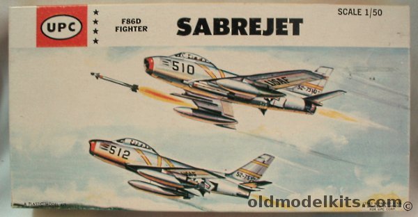 UPC 1/50 North American F-86D Sabre Dog - Error Box Issue (ex-Marusan), 5051-100 plastic model kit